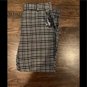 Hot Topic Black plaid Trousers Brand New with Tags